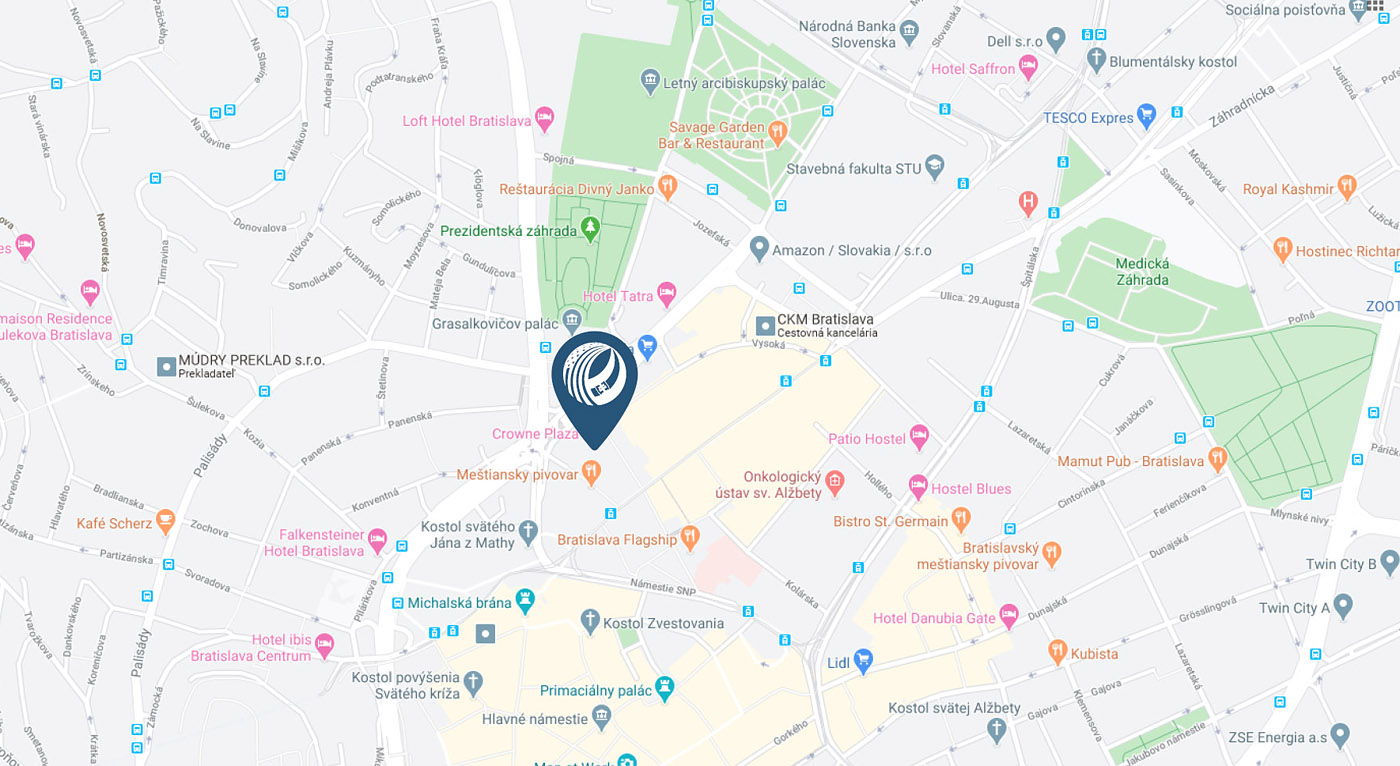 BRATISLAVA office - Google Map